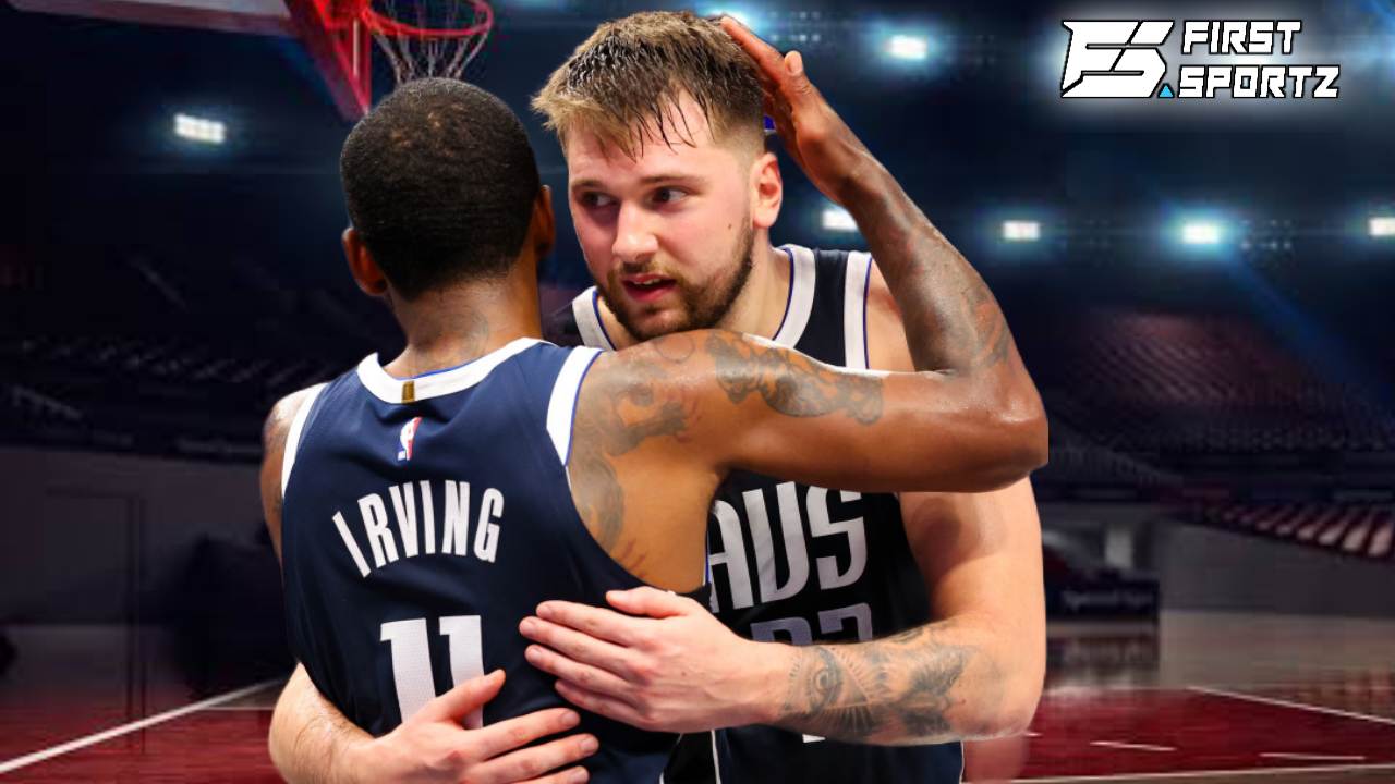 “Oh we getting emotional now…” Luka Doncic and Kyrie Irving have heartfelt moment after advancing to Western Conference Finals