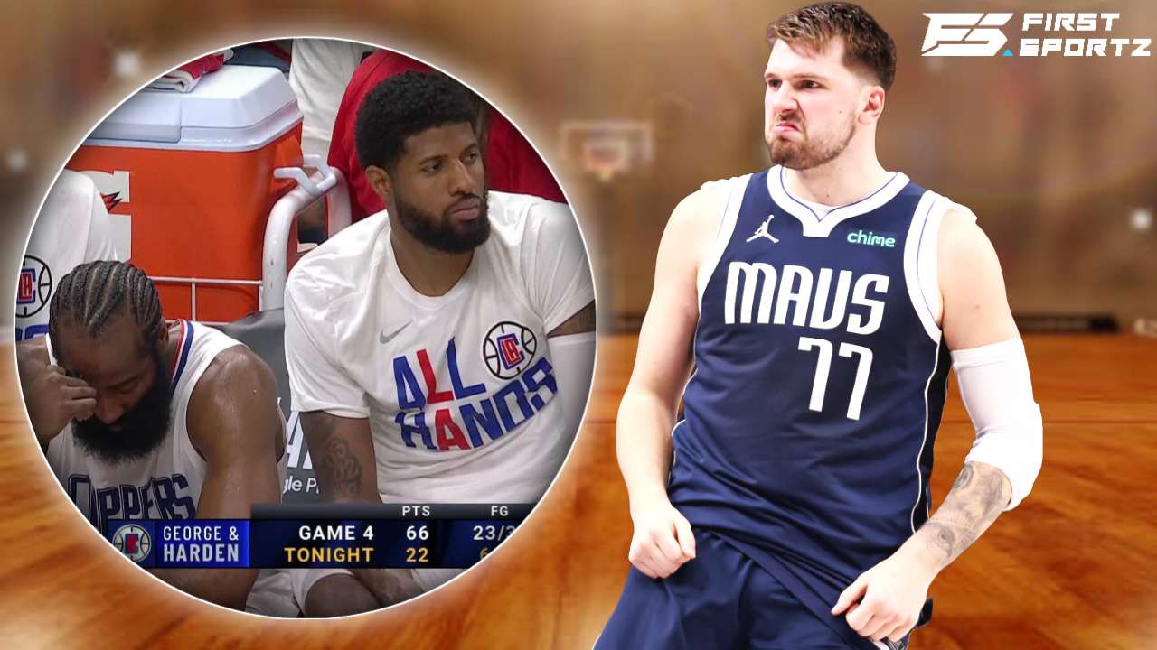 “Cancun plane ticket calling Paul George” – Injured Luka Doncic DESTROYS Clippers by 30 points by locking up James Harden; fans go wild