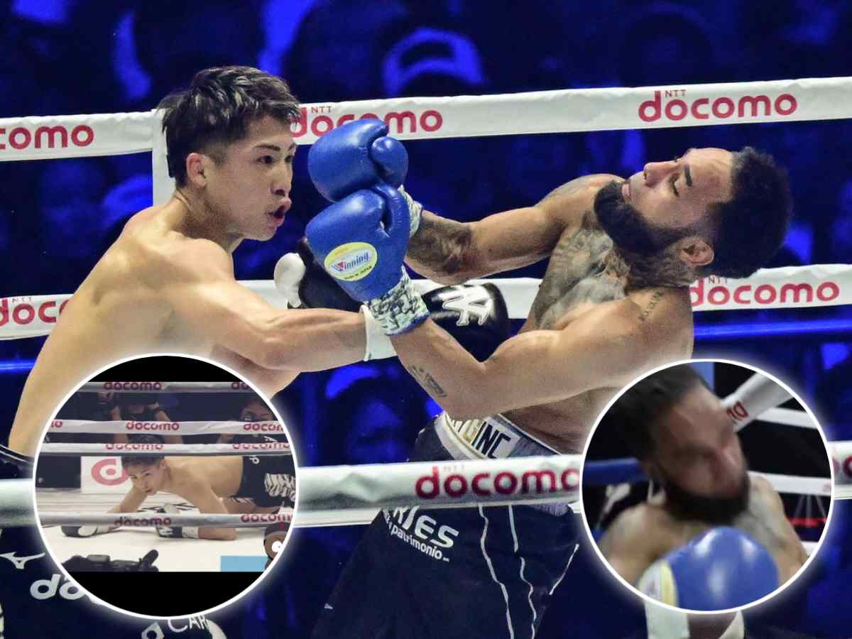 WATCH: Naoya Inoue SLUMPS Luis Nery with brutal left hook to overcome first-round jump scare