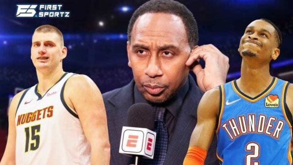 Nikola Jokic, Stephen A Smith and Shai Gilgeous-Alexander