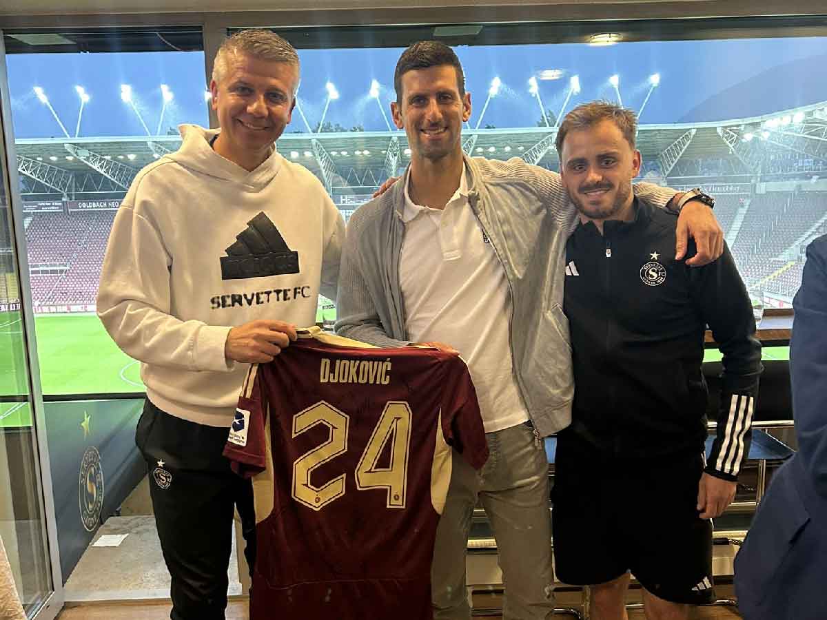 Novak Djokovic attends Swiss League Championship; players thankful for him to meet them