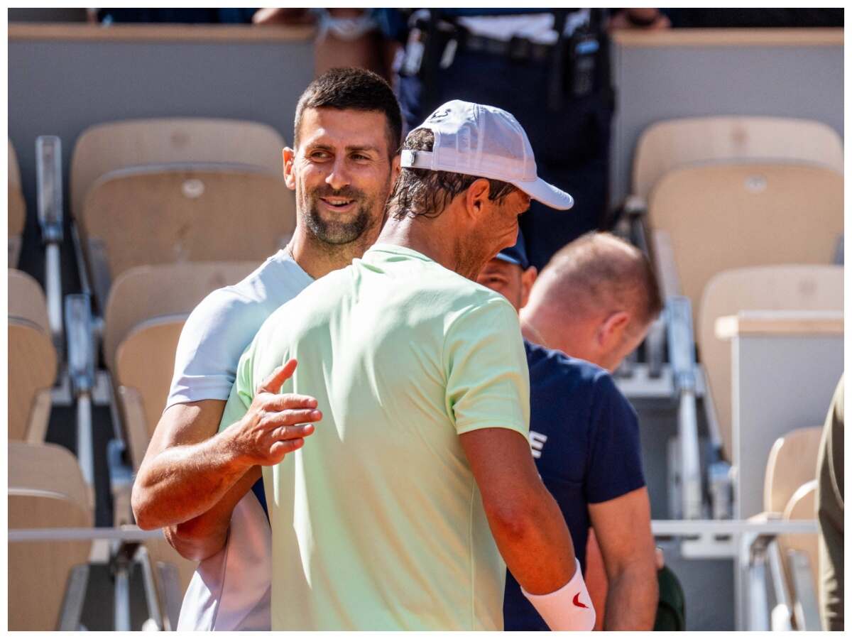 Novak Djokovic and Rafael Nadal