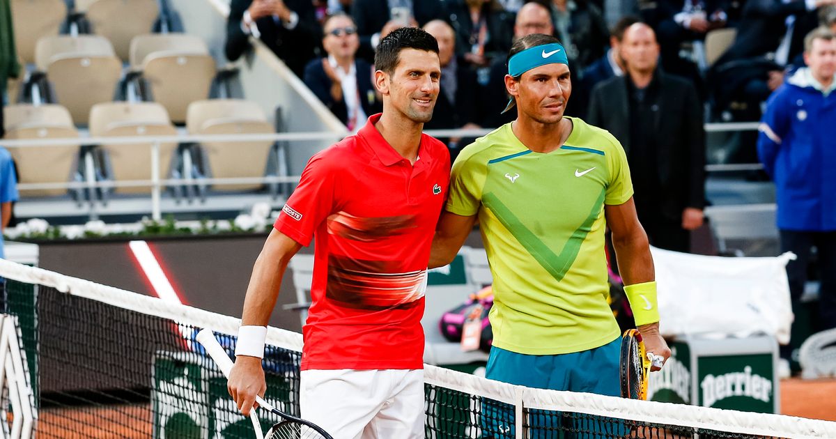 Novak Djokovic and Rafael Nadal