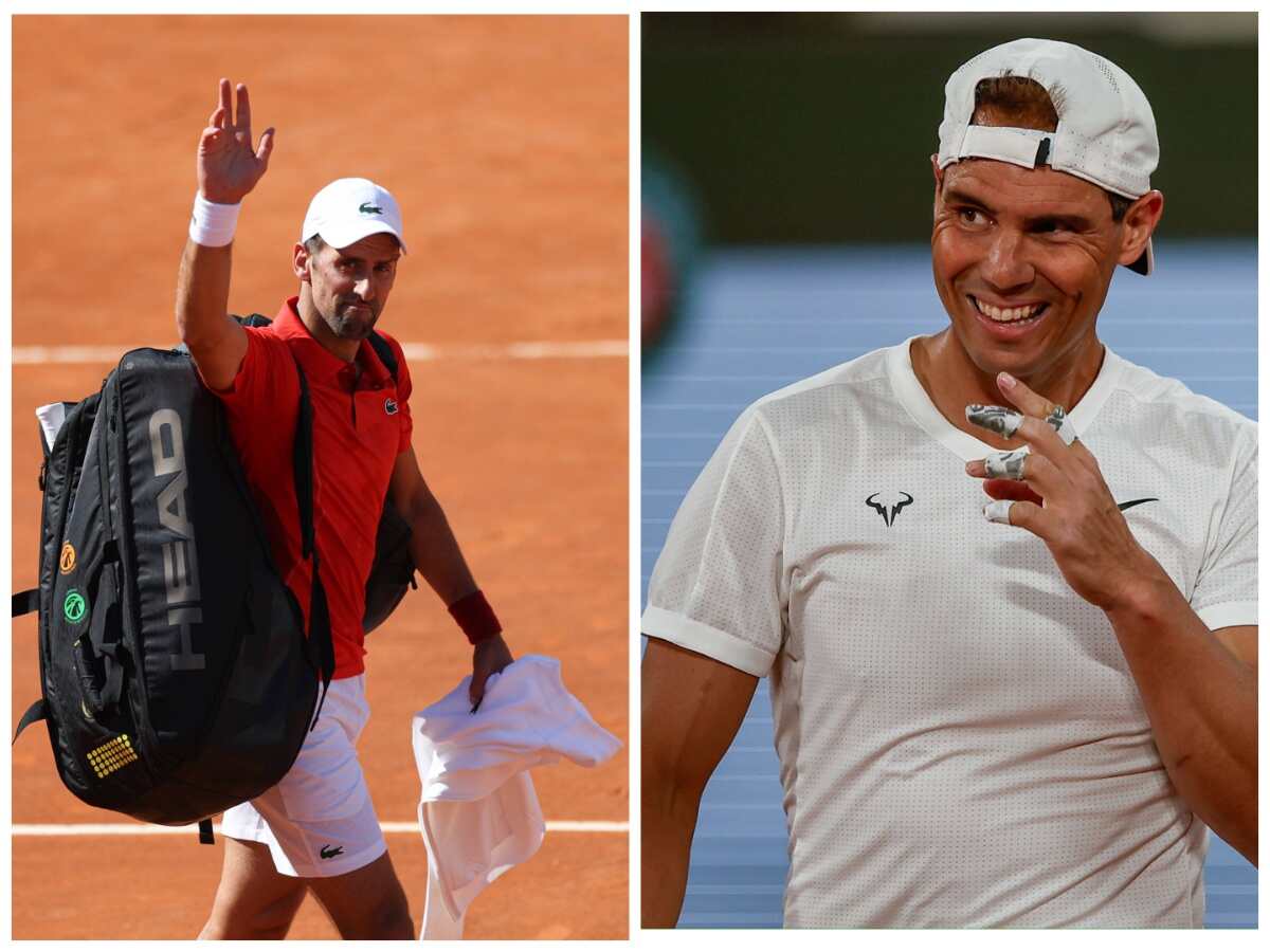 Novak Djokovic(L),Rafael Nadal(R)