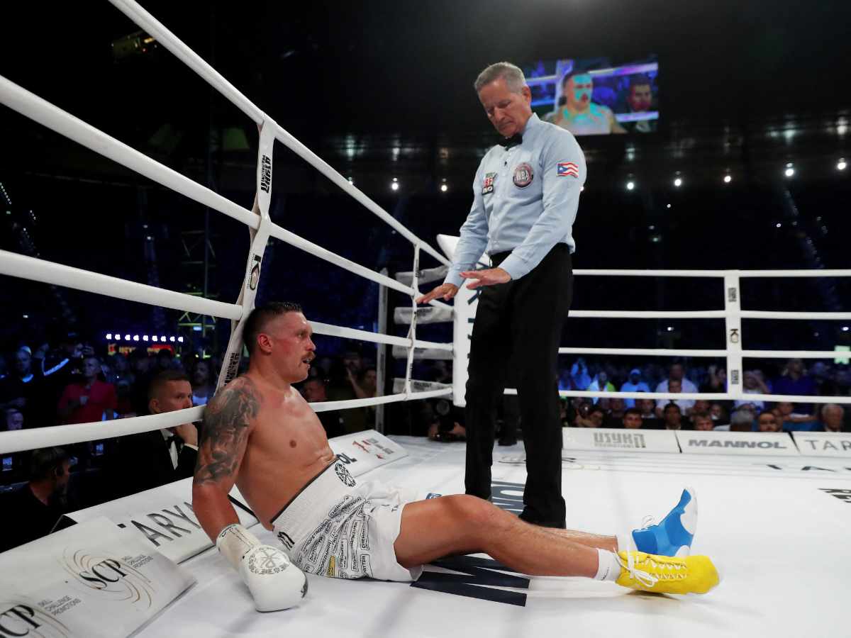 Oleksandr Usyk’s team raises a complain about the ‘trip hazard’ ring canvas ahead of the Tyson Fury fight