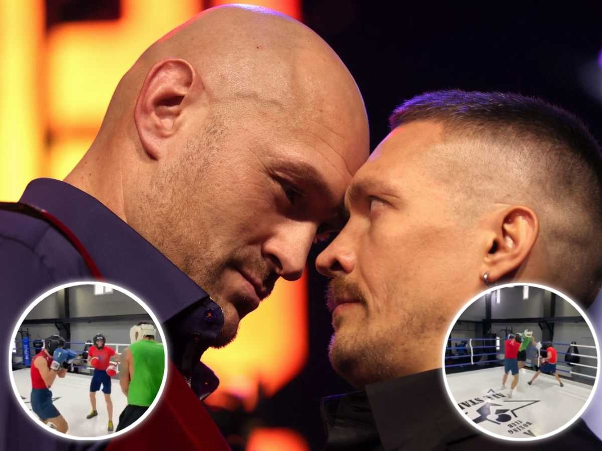 WATCH: Oleksandr Usyk goes 2v1 in sparring to prepare for Tyson Fury