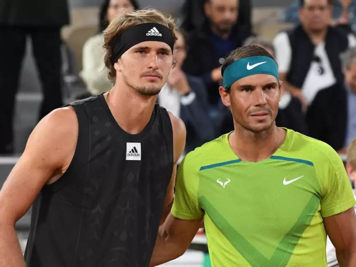 Rafael Nadal and Alexander Zverev