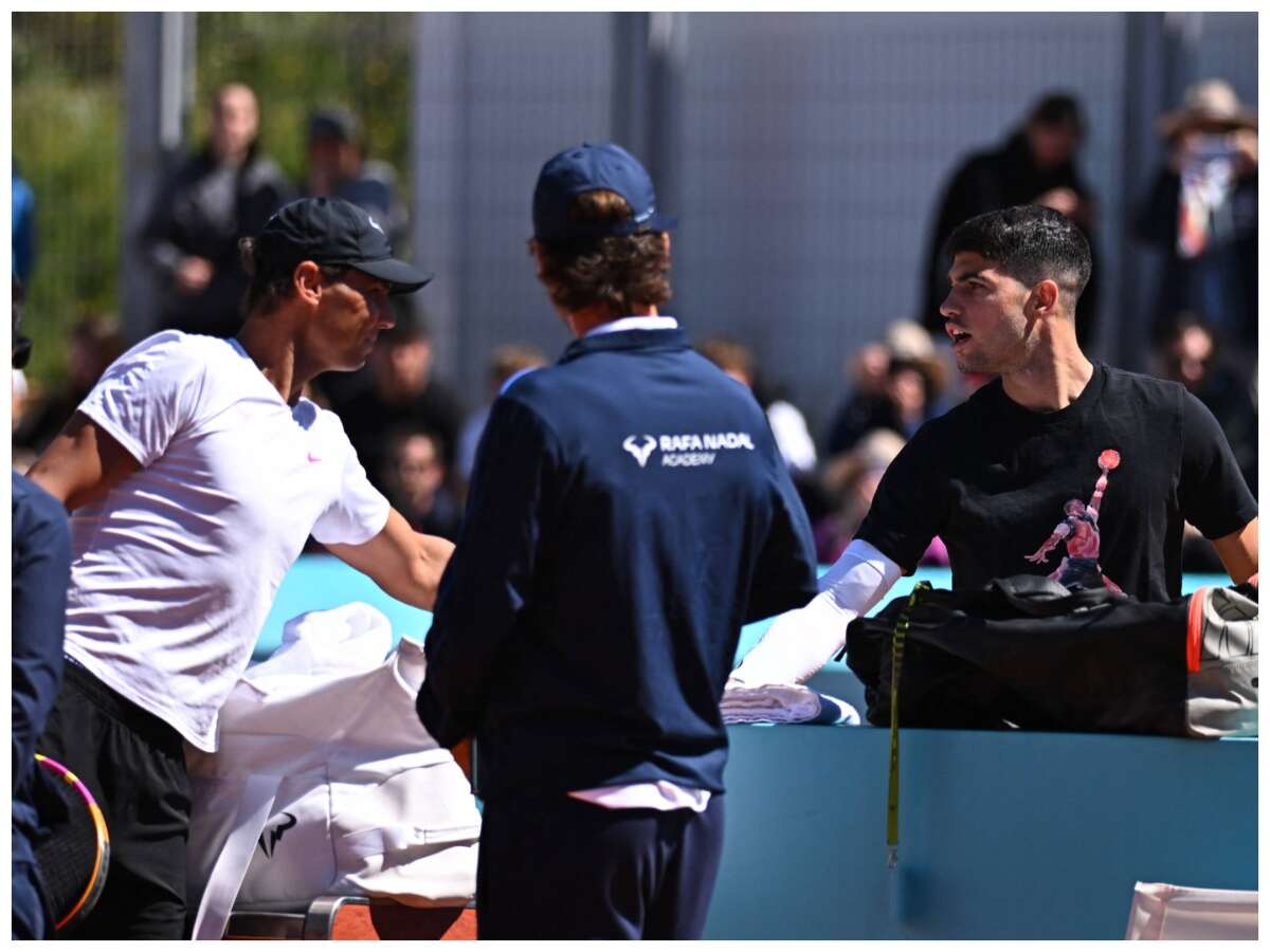 Rafael Nadal and Carlos Alcaraz