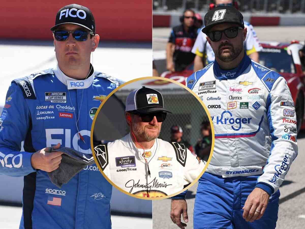 Ricky Stenhouse Jr., Dale Earnhardt Jr. and Kyle Busch