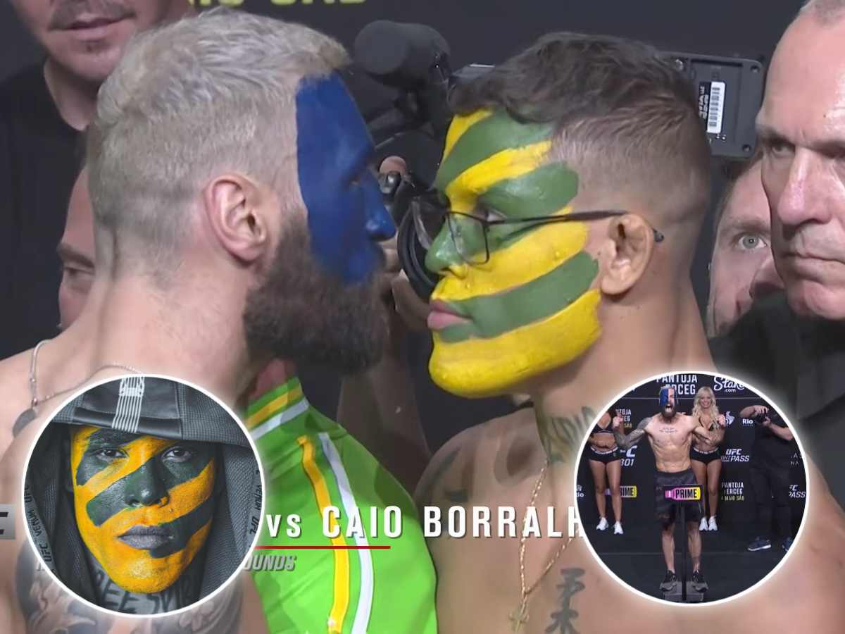 WATCH: “Face paint Face-off” – UFC 301 middleweights intense face-off with national flag face paint has fight fans riled up