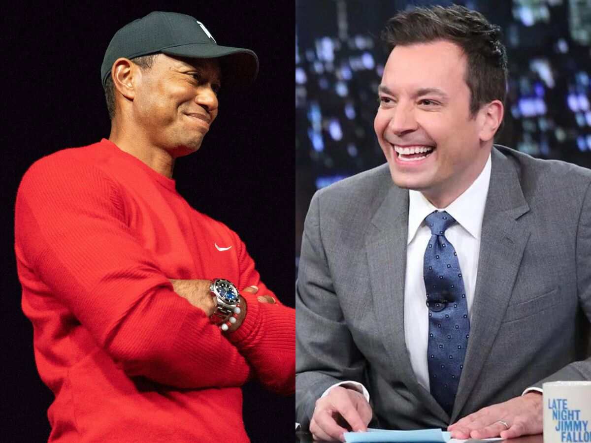 Tiger Woods and Jimmy Fallon [Image Credit: Imago/The Hollywood Reporter]