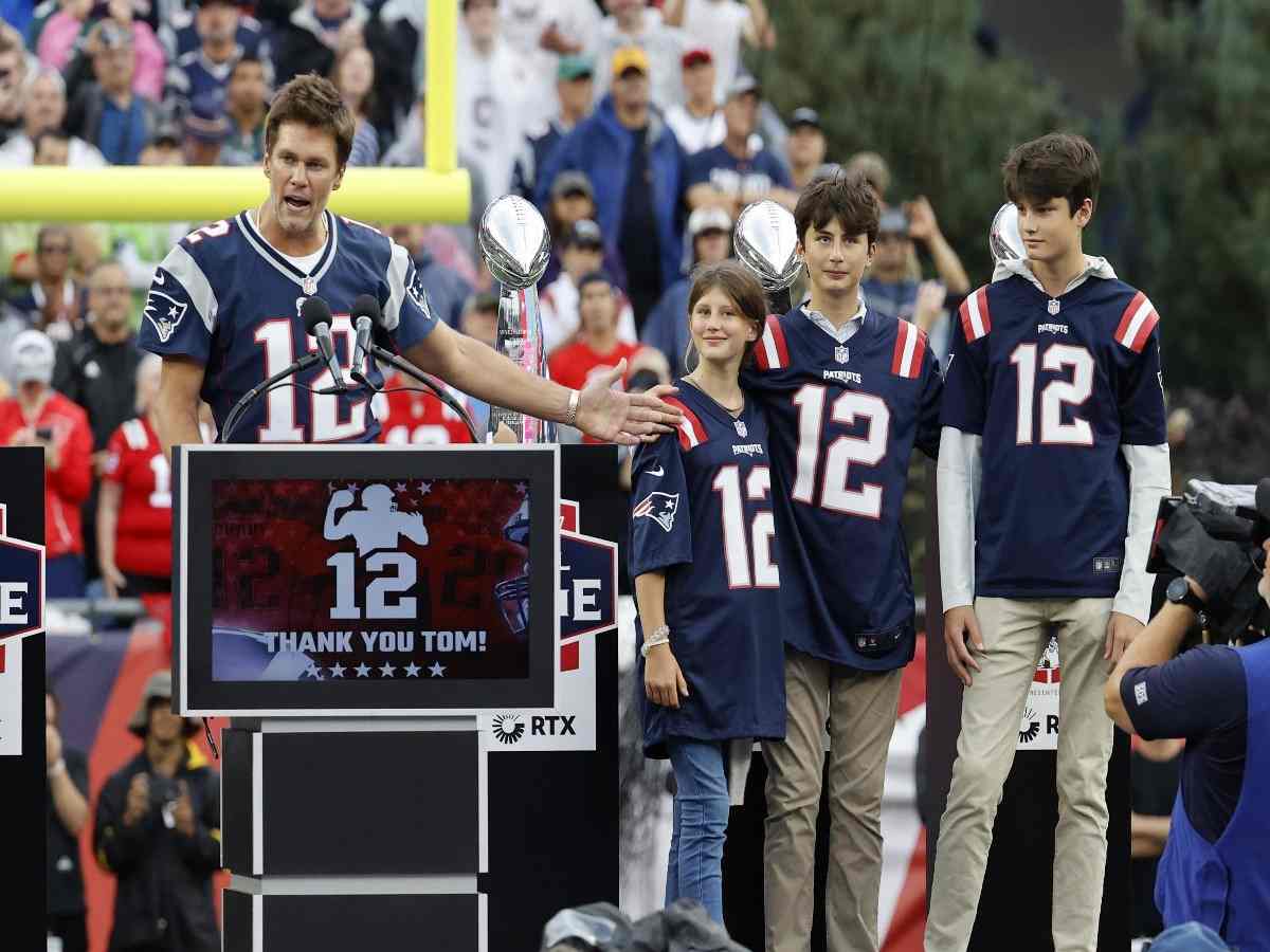 Tom Brady and his three kids