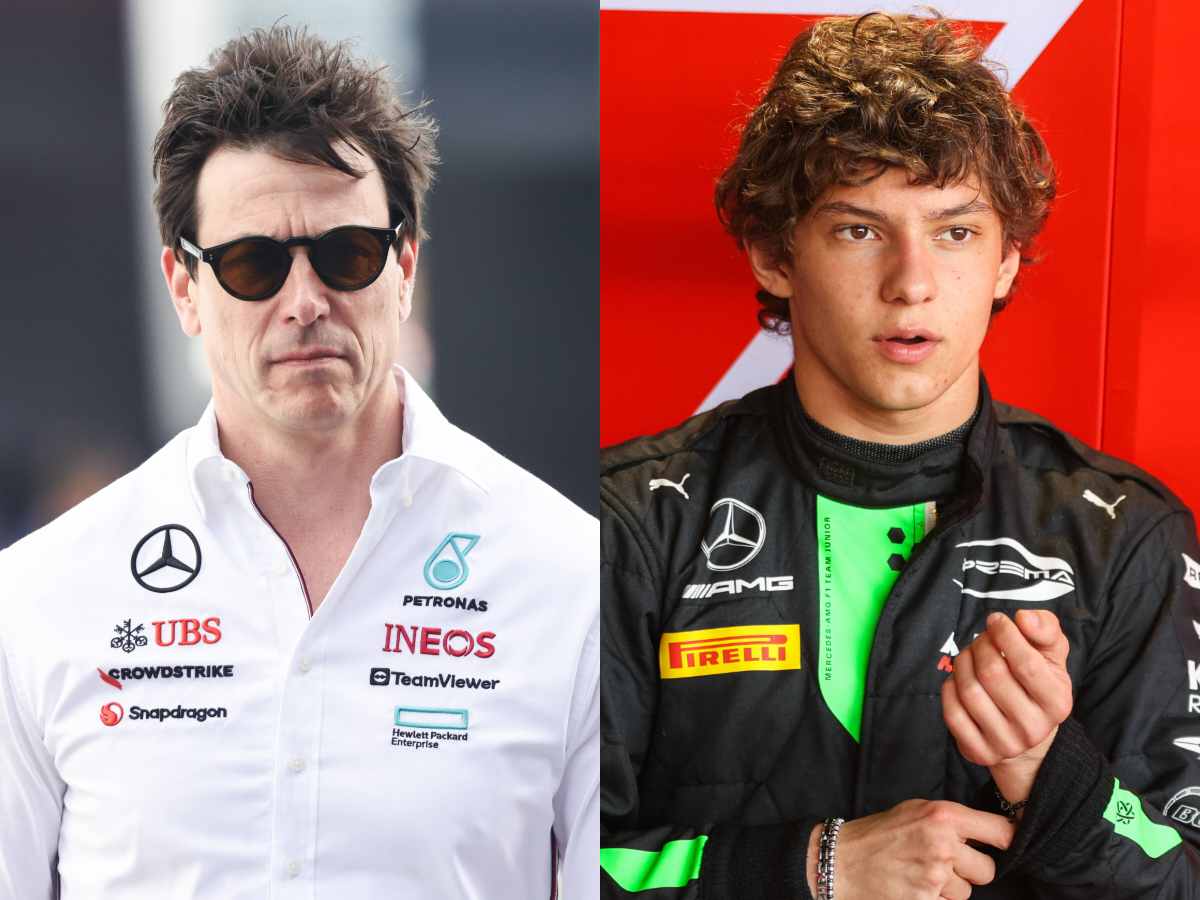 Toto Wolff and Andrea Kimi Antonelli