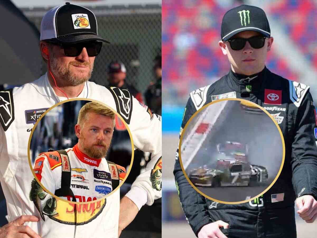 WATCH: Ty Gibbs wrecks Dale Earnhardt Jr.’s driver at Charllotte Motor Speedway  