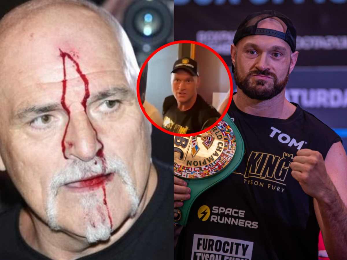 WATCH: “You silly c**t” – Tyson Fury’s SHOCKING reaction to father John Fury bleeding from head