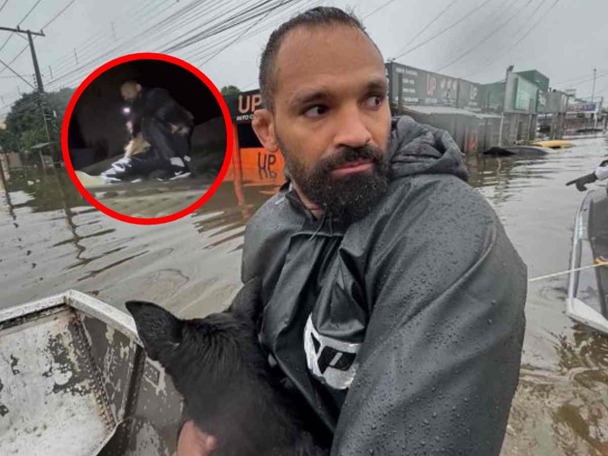 WATCH: ‘Heroic’ Michel Pereira is going viral for rescuing a stranded dog from the catastrophic flood in Brazil