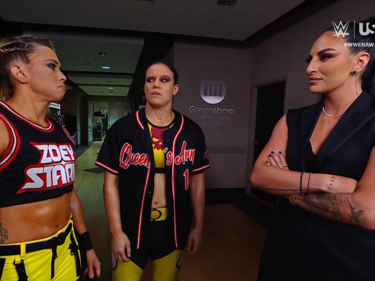 Zoey Stark, Shayna Baszler, and Sonya Deville