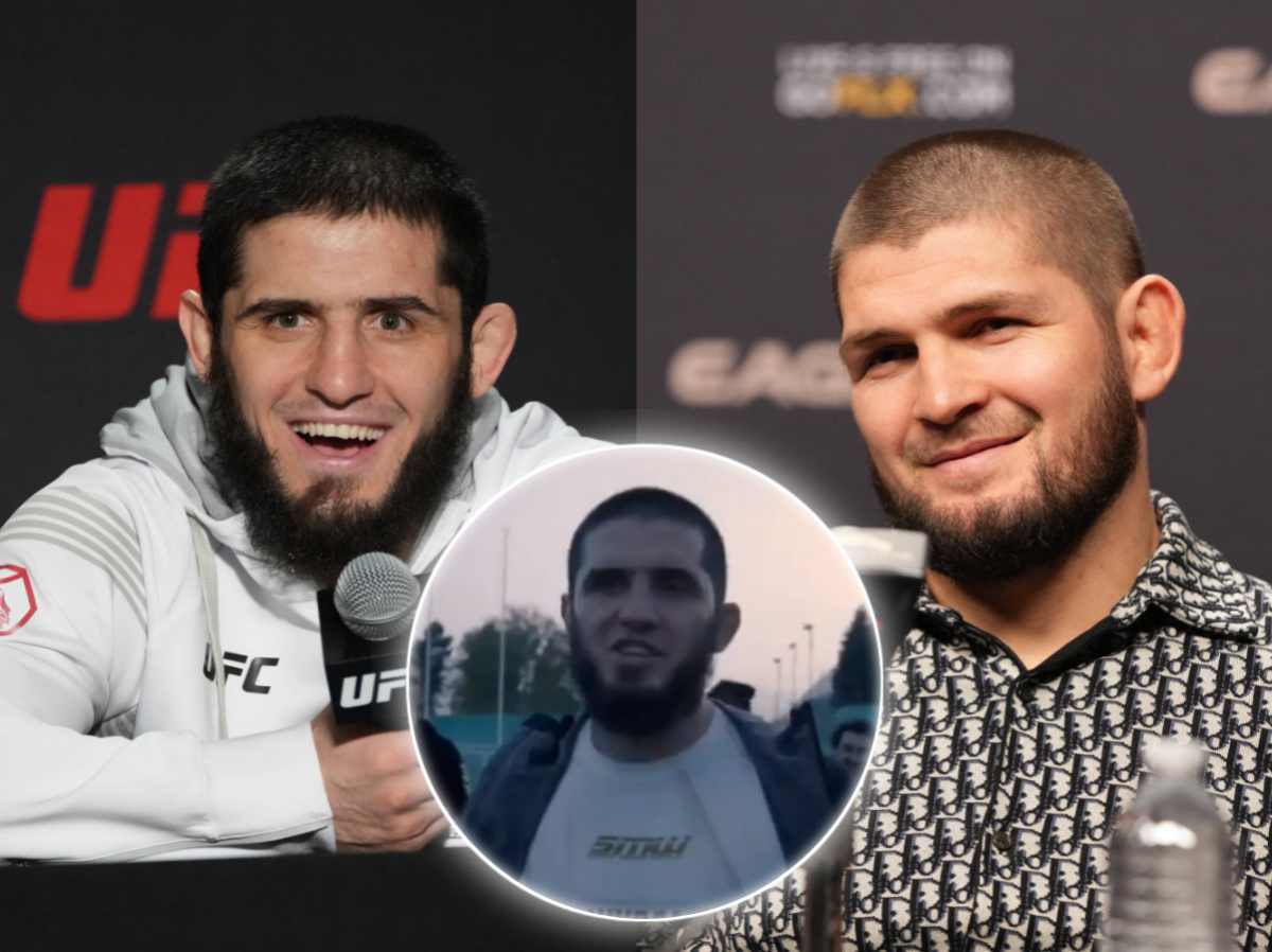 WATCH: Khabib Nurmagomedov left speechless after ‘back-flipping’ Islam Makhachev pulls off insane soccer skill