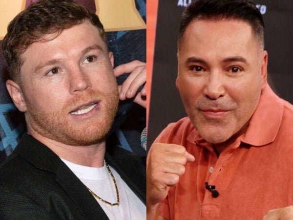 Oscar De La Hoya announced that he was suing Canelo Alvarez