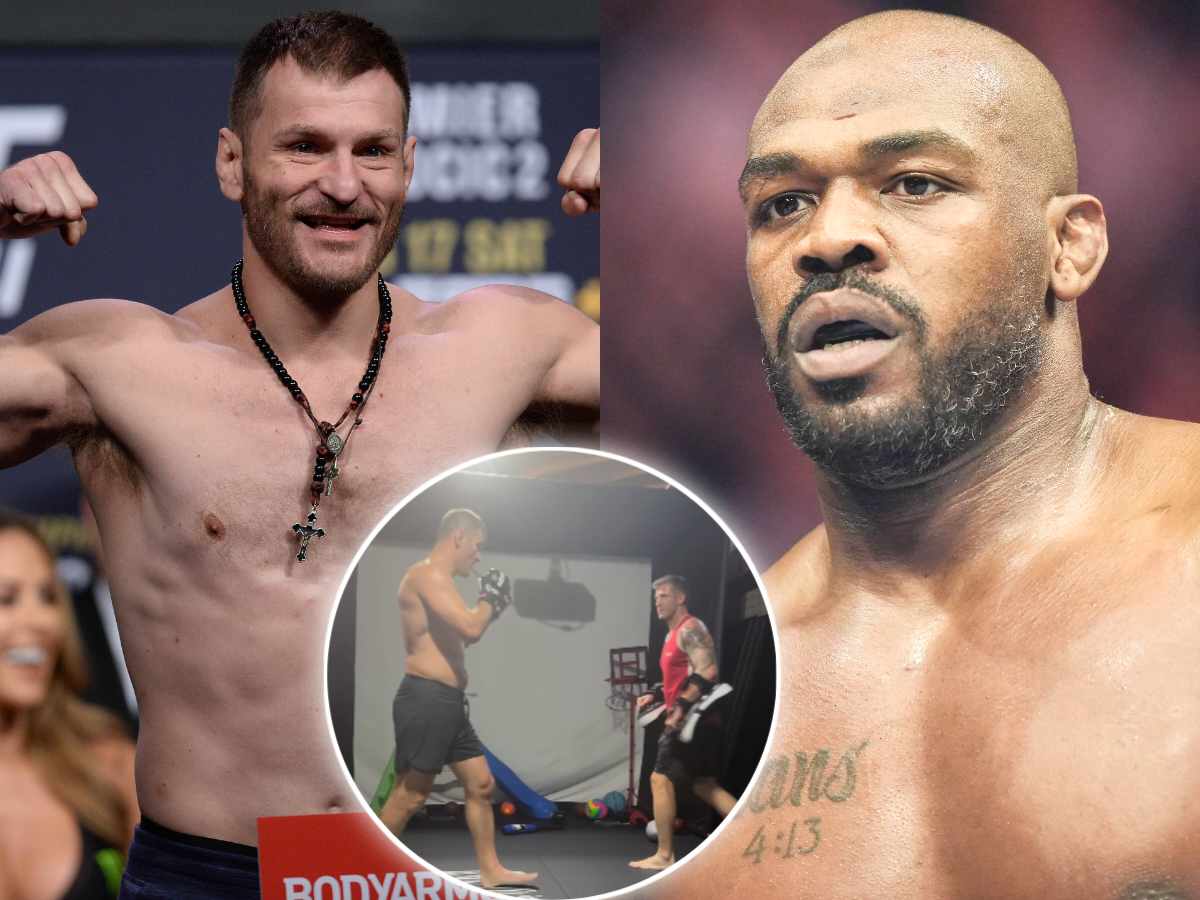 “Not a historian of war…” – Jon Jones alludes Stipe Miocic’s ‘poor’ training clips as deception