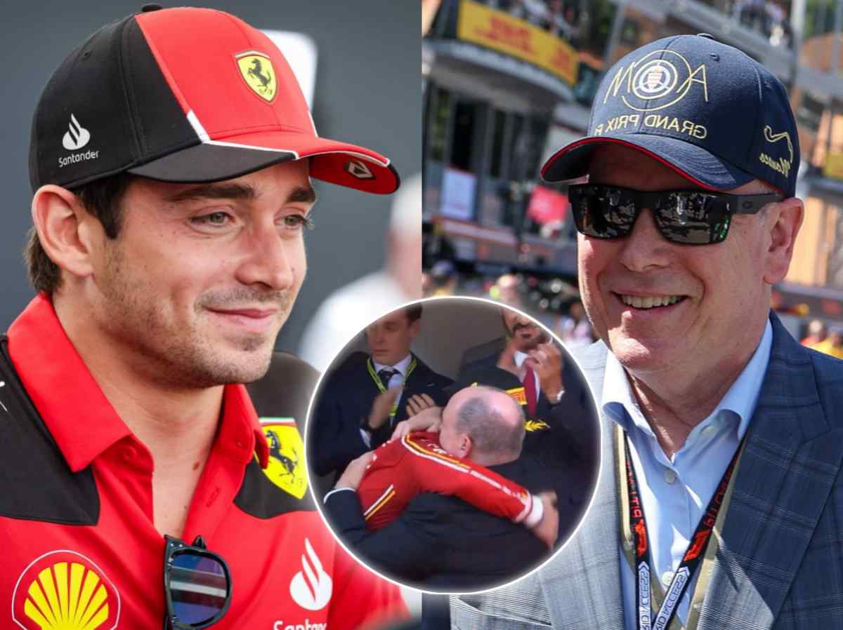 WATCH: Prince of Monaco Albert II hugs Charles Leclerc on the Monaco GP podium after the Ferrari star’s emotional victory