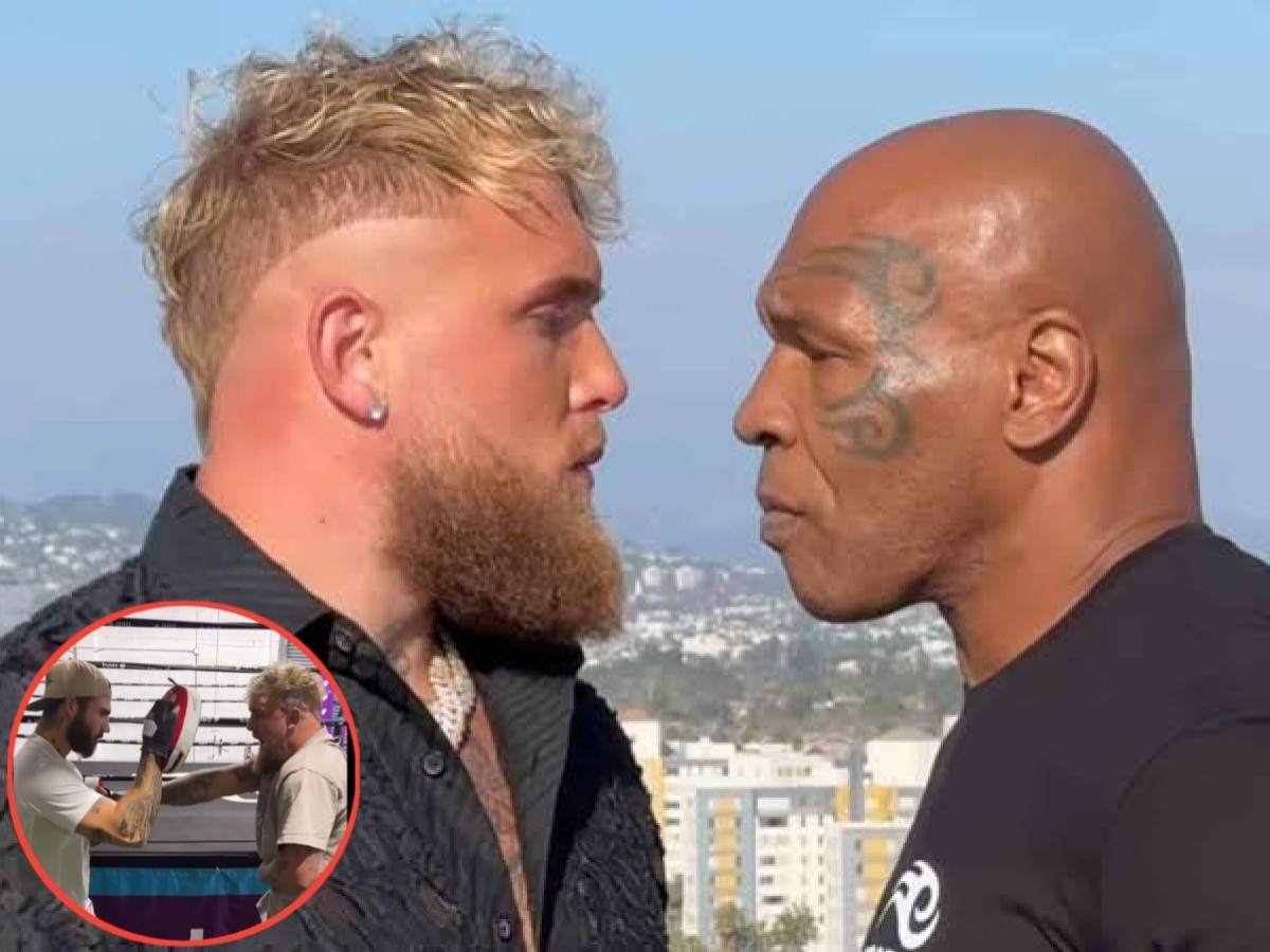 
Jake Paul makes fun of Mike Tyson's training 