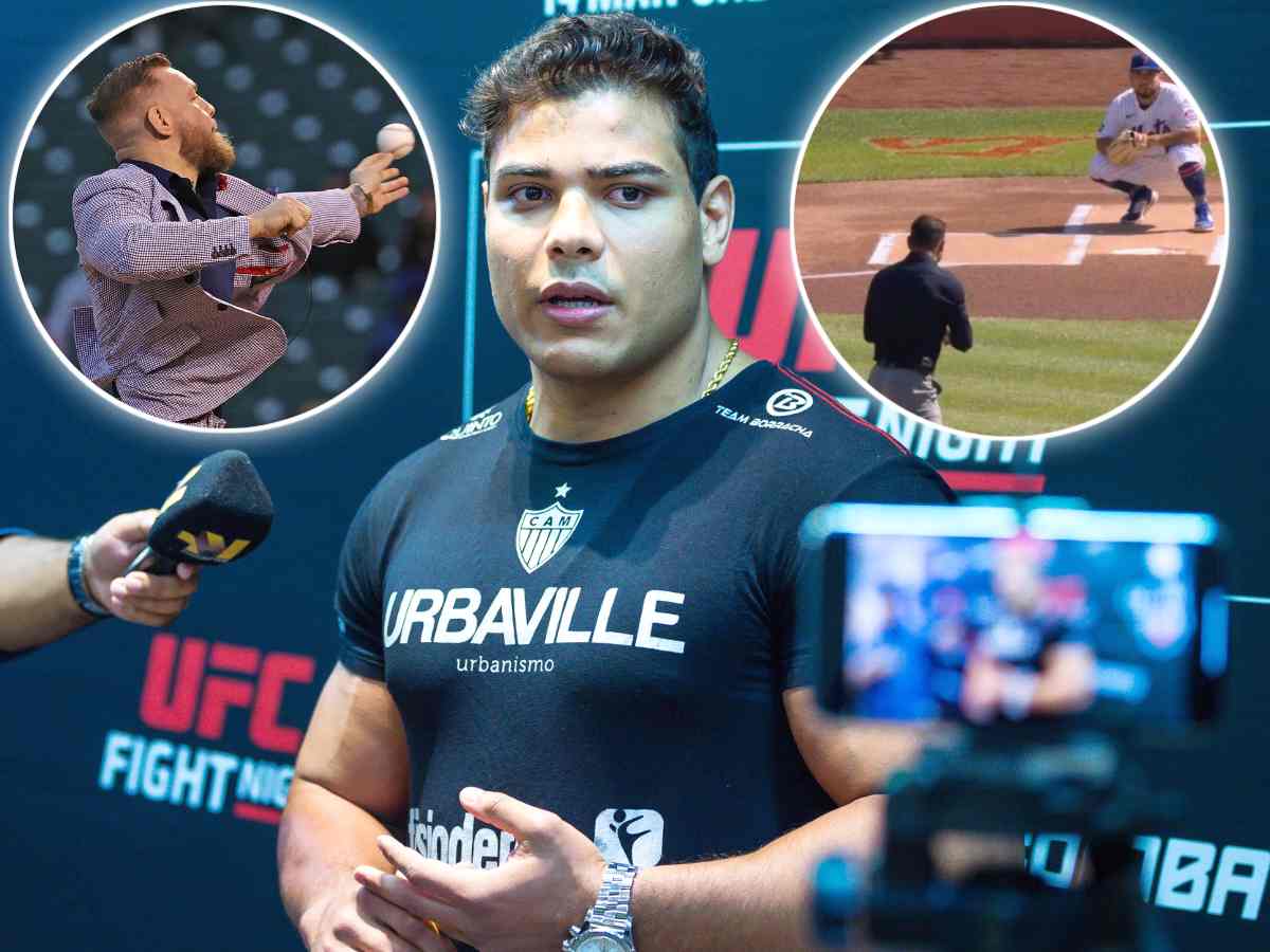 “We thought Conor couldn’t be beat” – Fans believe Paulo Costa has overtaken Conor McGregor for worst MMA celebrity baseball pitch