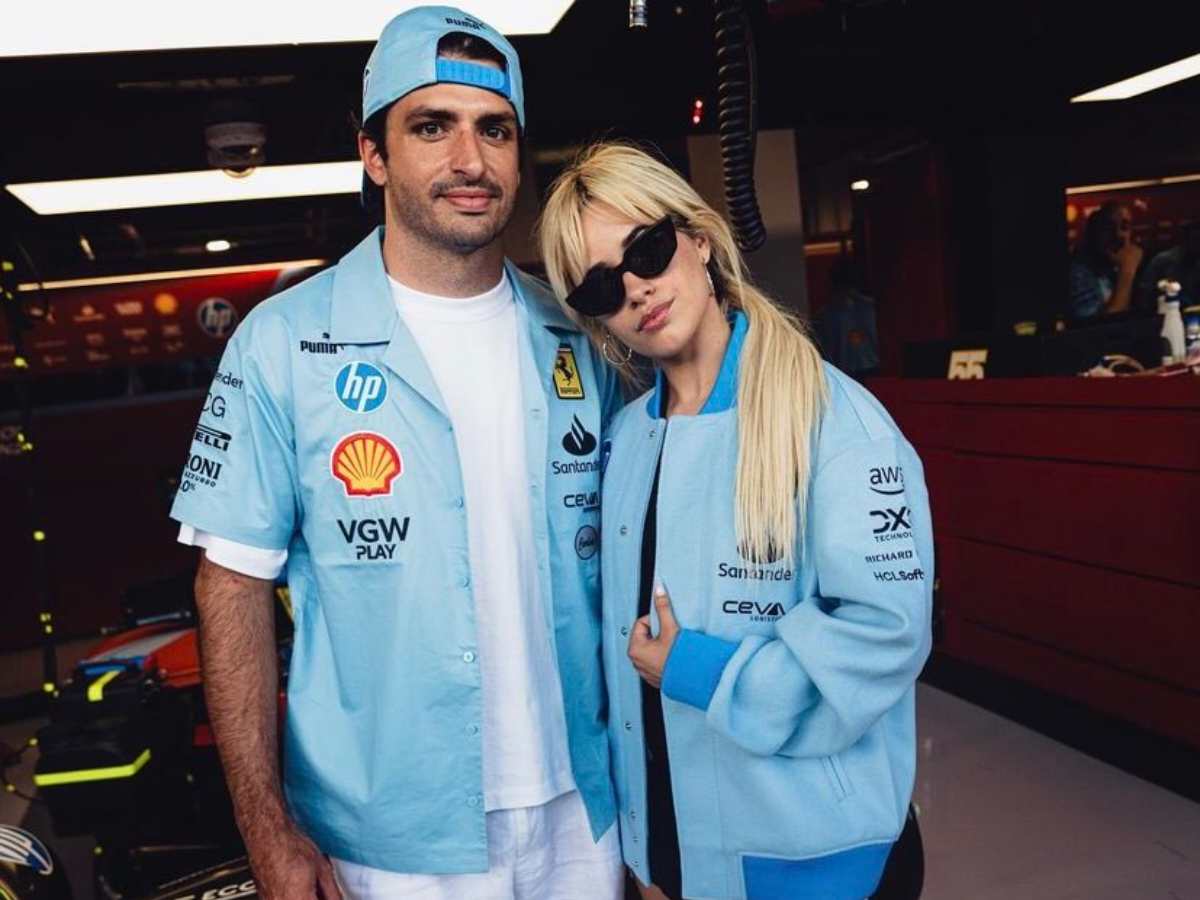 Carlos Sainz and Camila Cabello (via Ferrari).