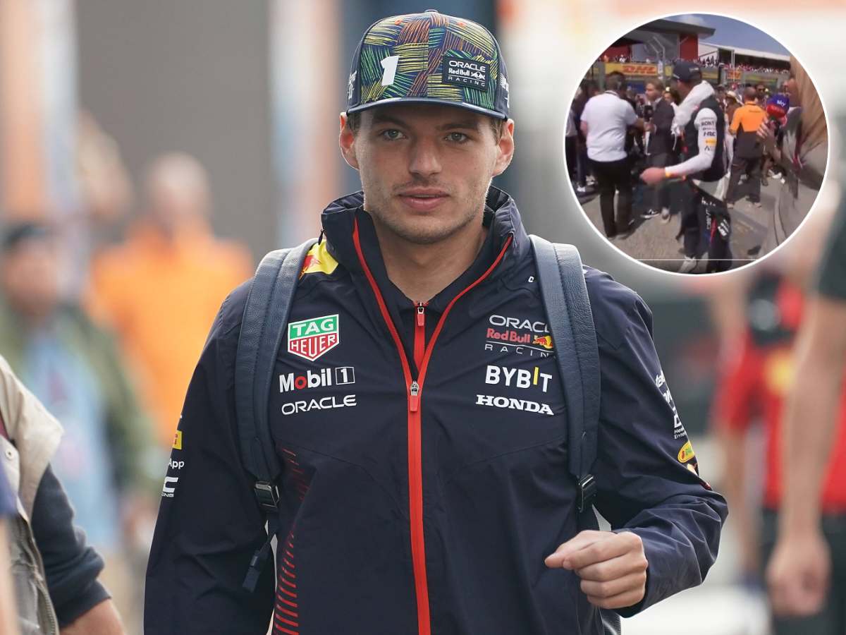 WATCH: Reporter gets DRAGGED while taking Max Verstappen’s interview at Emilia Romagna GP