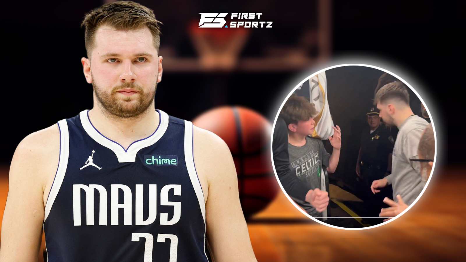 WATCH: Young Celtics fan trolls Luka Doncic despite photo opportunity at NBA Finals