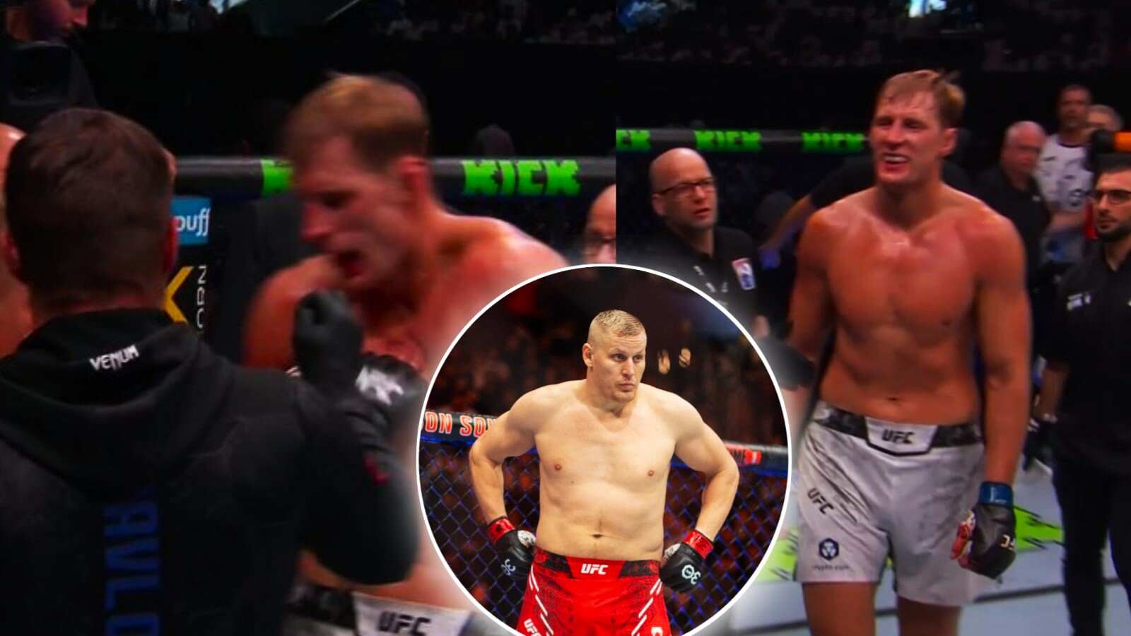 WATCH: Drama continues as Sergei Pavlovich SHOVES former friend Alexander Volkov after loss