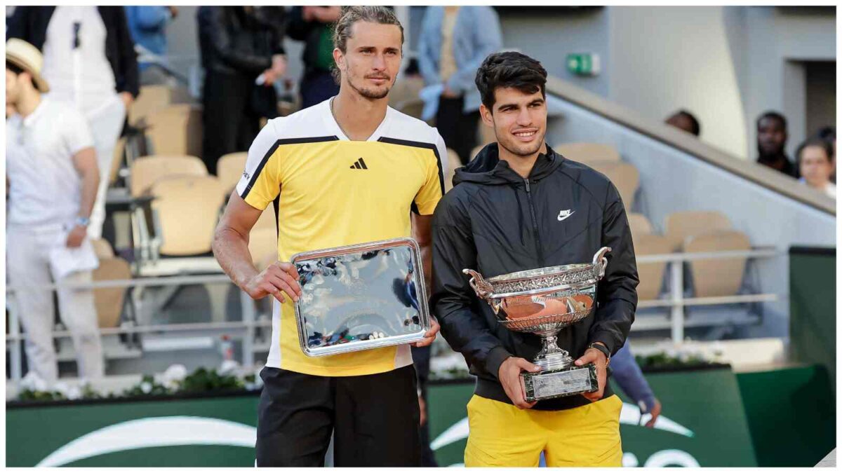 Alexander Zverev and Carlos Alcaraz 