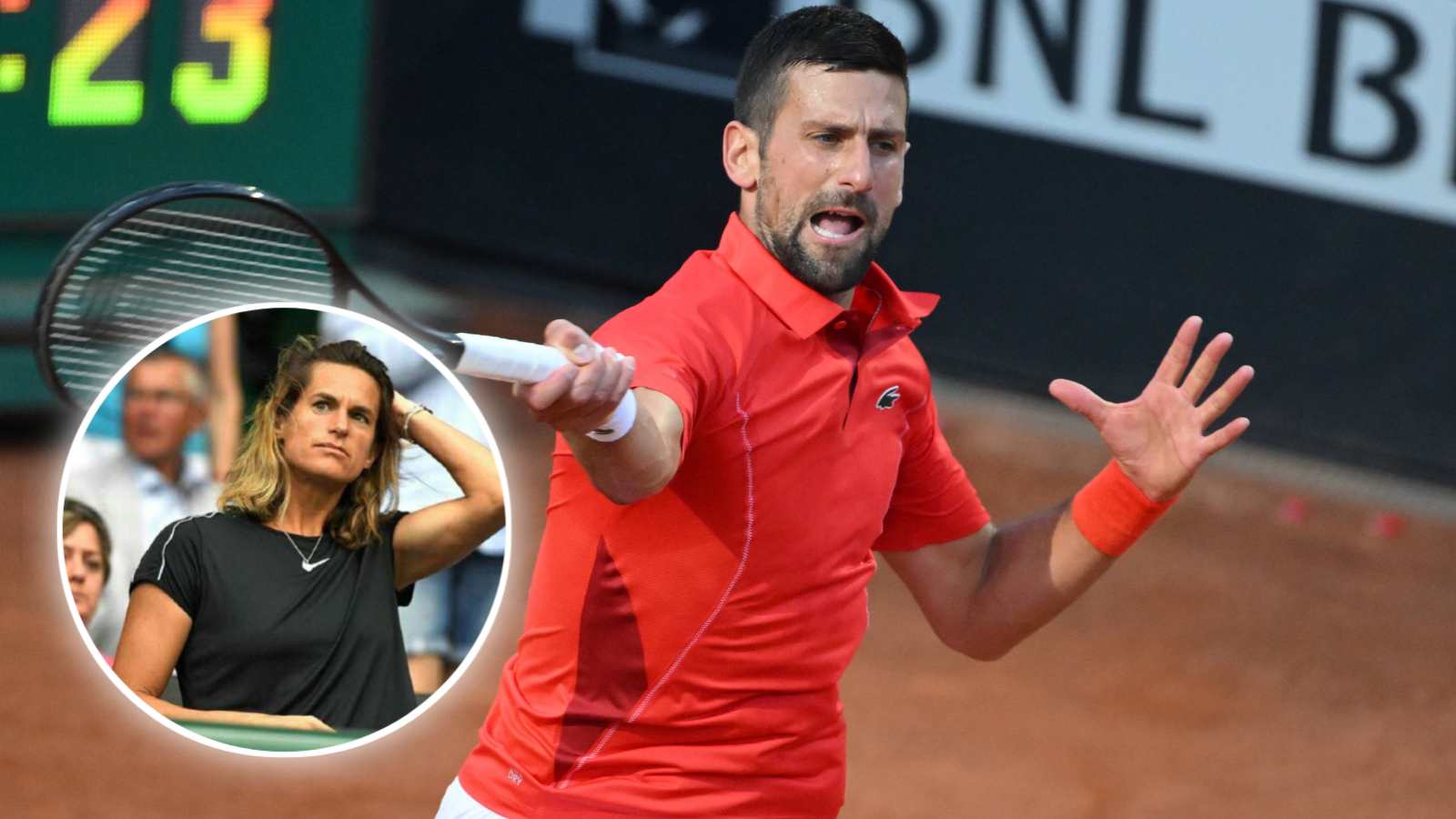 French Open director Amelie Mauresmo bizarrely refuses to answer questions about Novak Djokovic’s poor scheduling