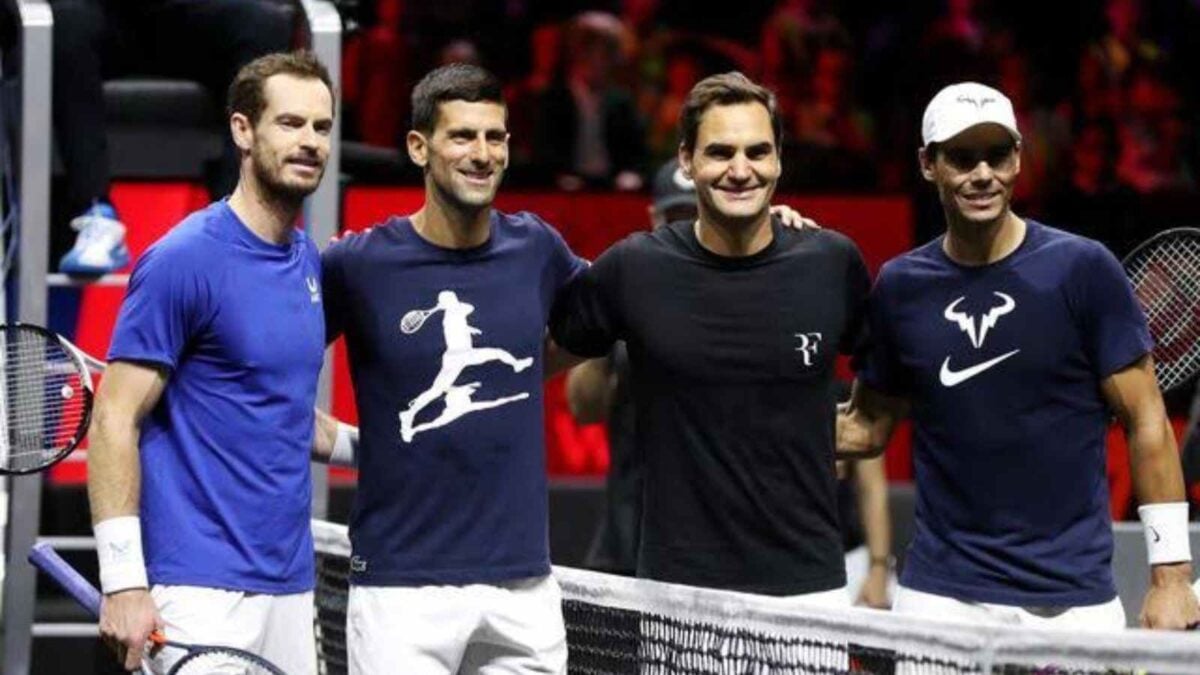 Andy Murray, Novak Djokovic, Roger Federer, and Rafael Nadal