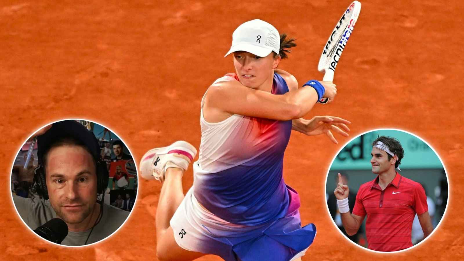 “Similar to Roger,” Andy Roddick picks Iga Swiatek as favorite to win Roland Garros title by comparing her game to Roger Federer