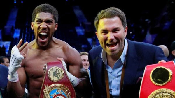 Anthony Joshua and Eddie Hearn