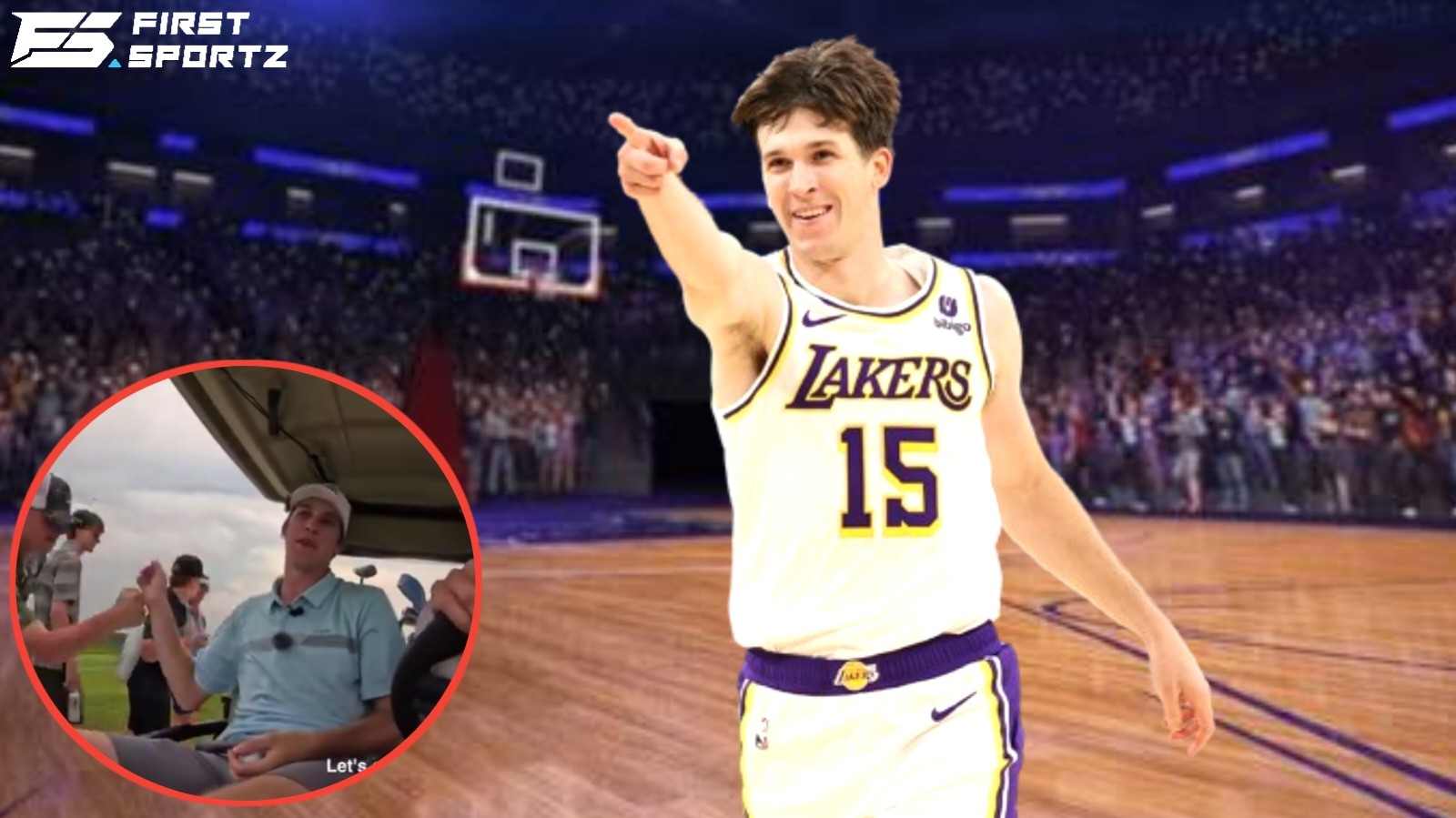 WATCH: Lakers star Austin Reaves taunted by fans at golf course over Boston Celtics championship win