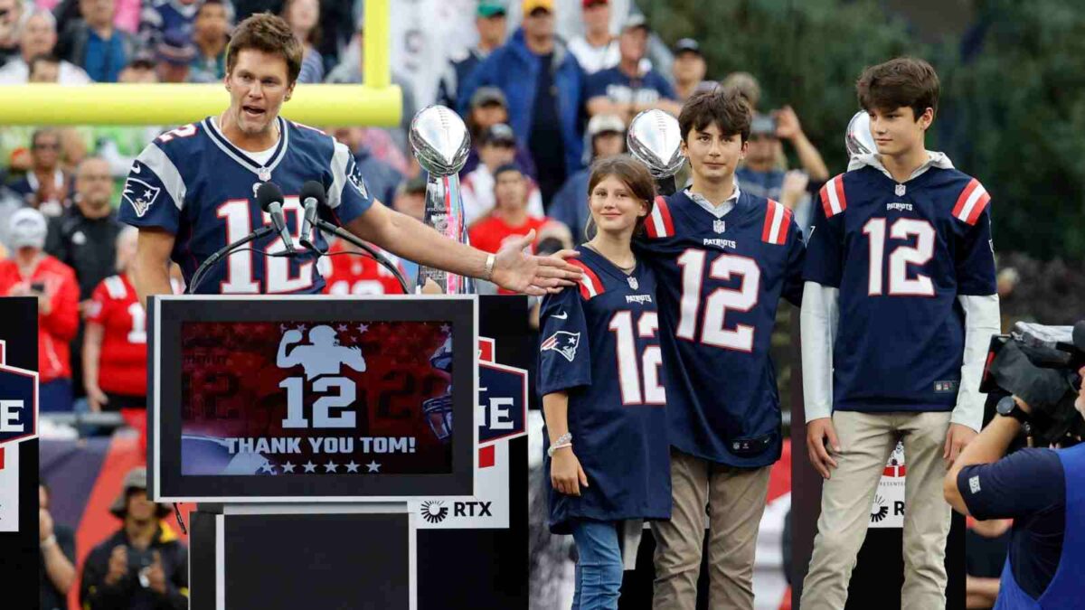 Brady debuted his broadcasting career on Fathers Day, but will be able to spend more time with his children than playing in NFL