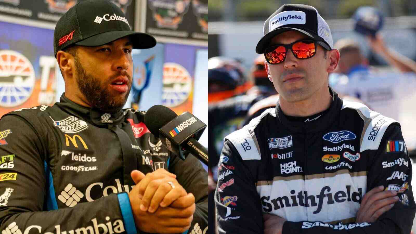 Bubba Wallace takes a BRUTAL dig at Aric Almirola as JGR suspends the veteran