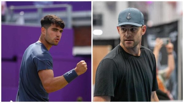 Carlos Alcaraz(L), Andy Roddick(R)