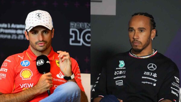 Carlos Sainz [L] Lewis Hamilton [R]