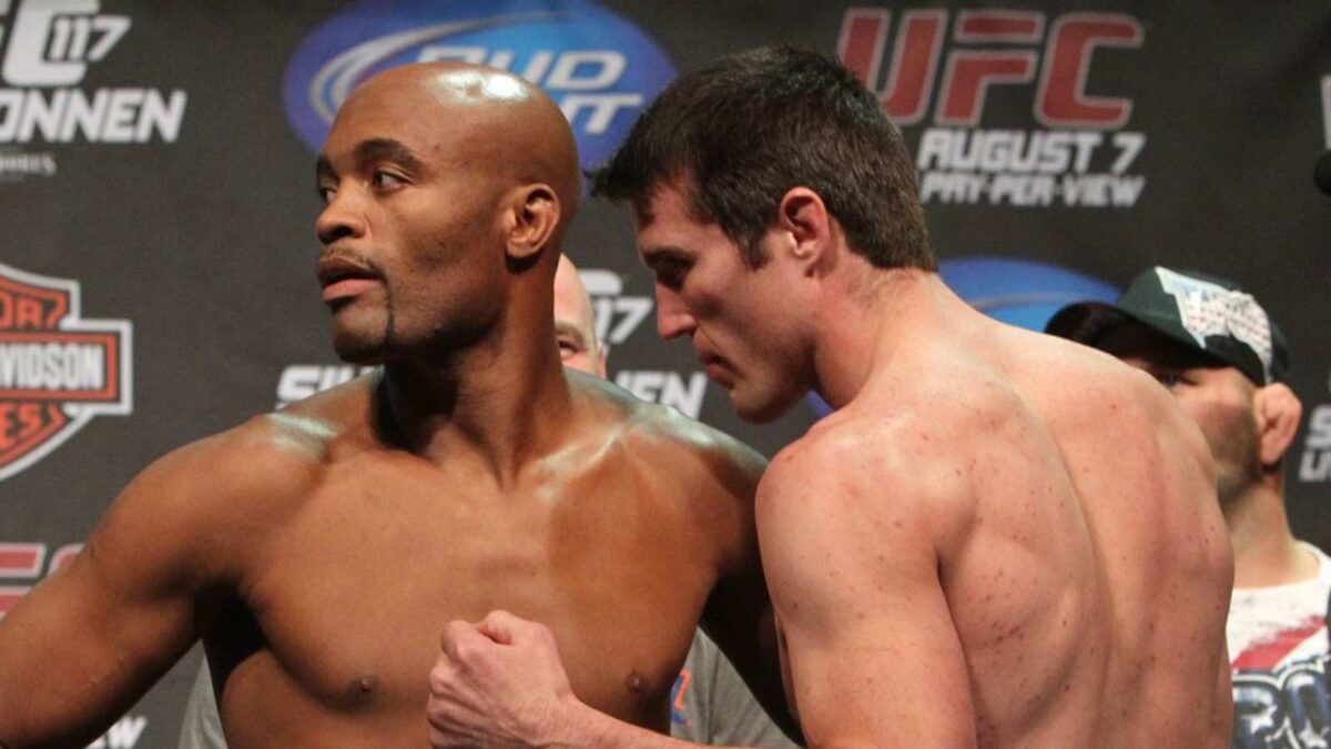 Chael Sonnen and Anderson Silva 