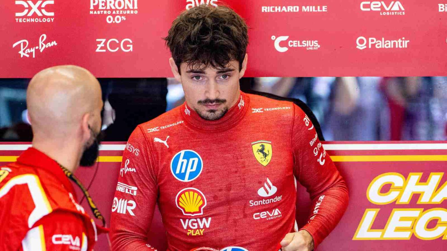 (Video) Charles Leclerc caught during EMBARRASSING fender-bender Moment ...