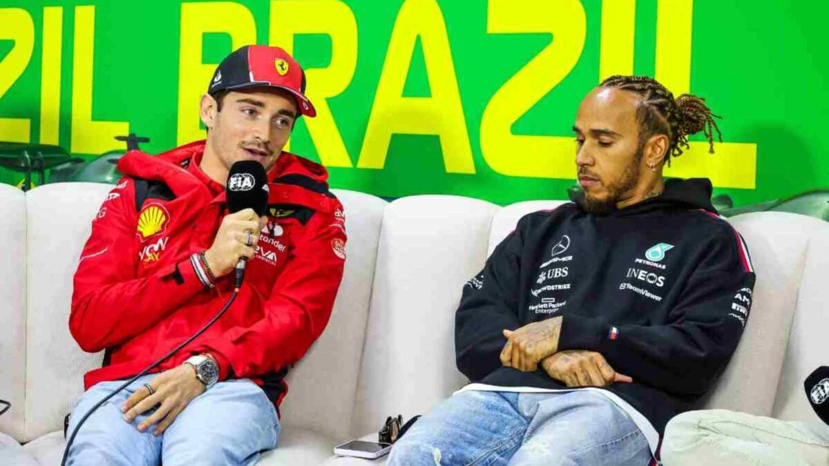 Charles Leclerc Lewis Hamilton