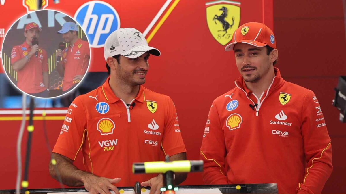 Carlos Sainz and Charles Leclerc