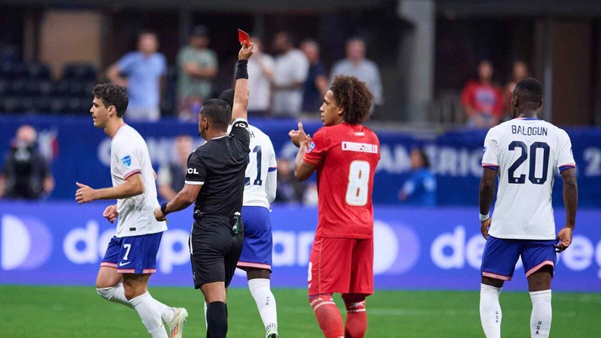 Christian Pulisic on Timothy Weah red card