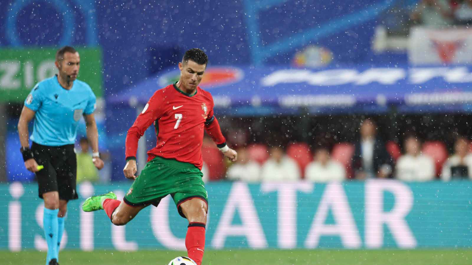 Cristiano Ronaldo hasn’t scored in 29 free kicks that he has taken since 2004 Euros debut