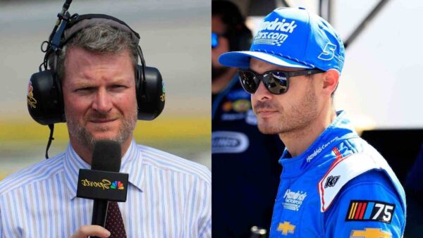 Dale Earnhardt Jr. and Kyle Larson