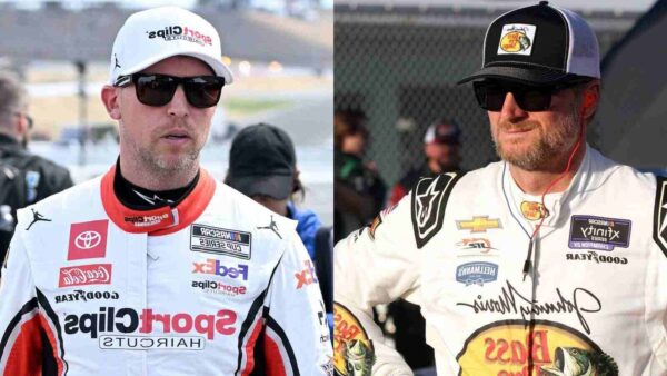 Denny Hamlin and Dale Earnhardt Jr.