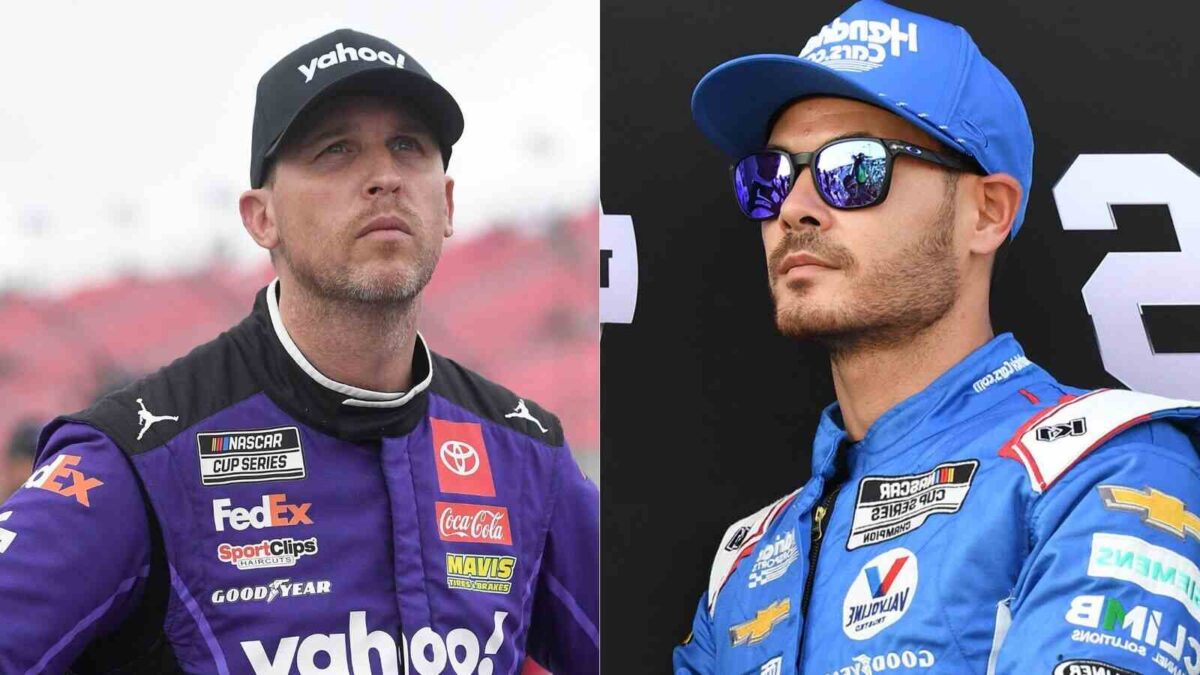 Denny Hamlin and Kyle Larson